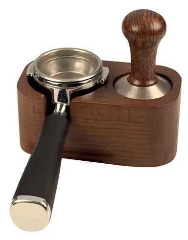Motta - Wooden coffee tamp station with two positions