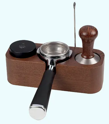 Motta - - Wooden coffee tamp station with three positions