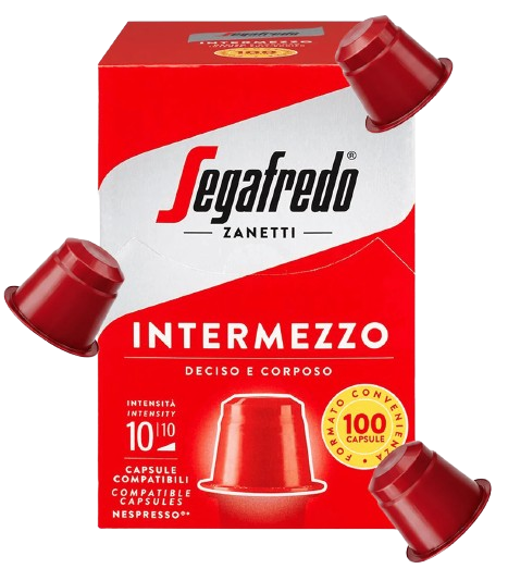 Segafredo - Intermezzo Nespresso Compatible Plastic Capsules 100 x 5.1g